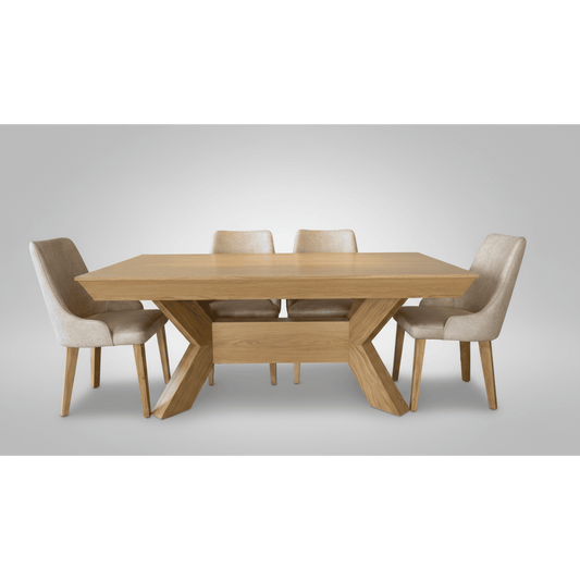 Casa luxury dining table natural 6-Chairs