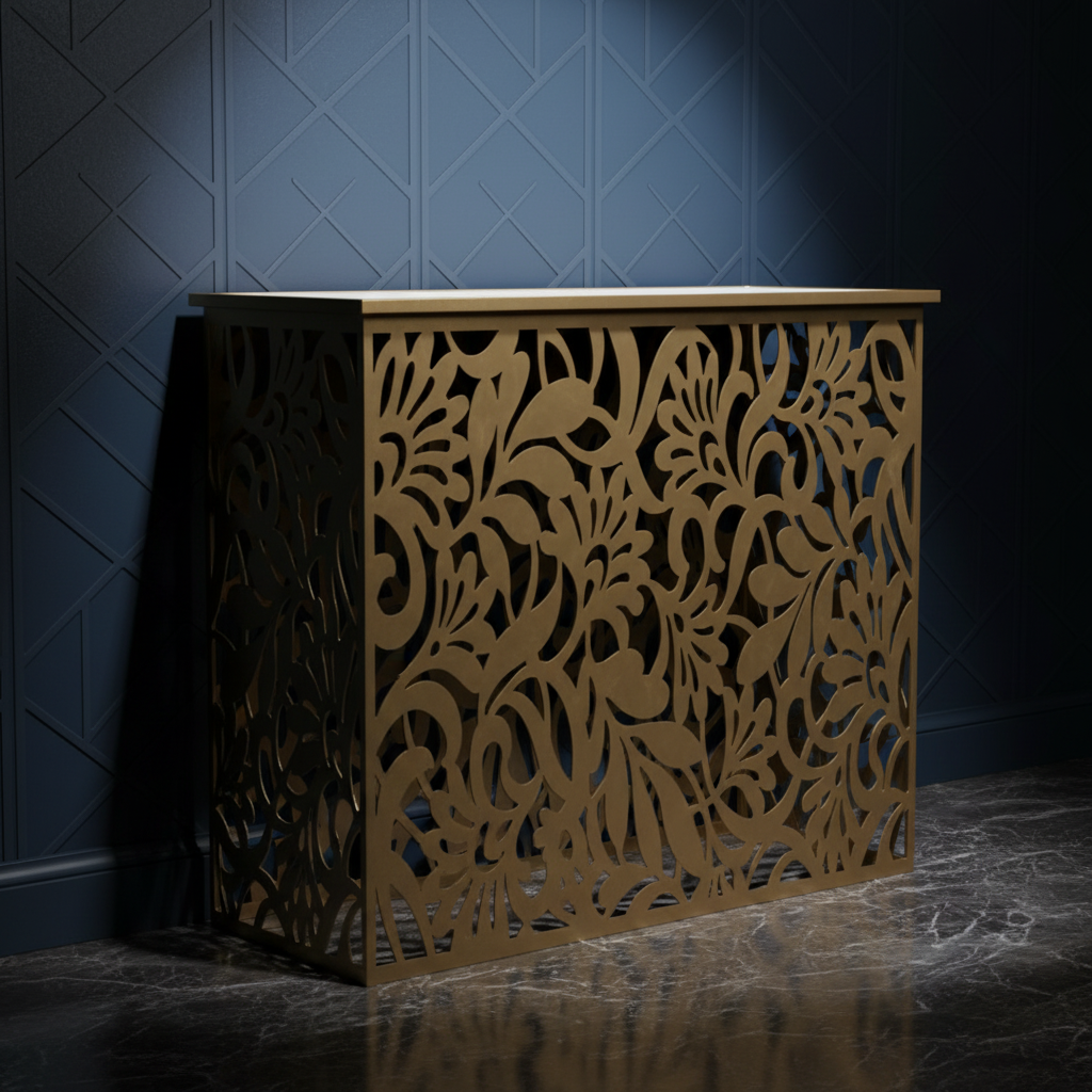 CNC Gold Metal Console Table 25042