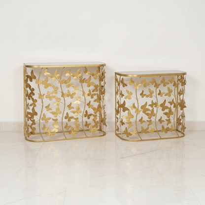 Mirrored Top Console Table