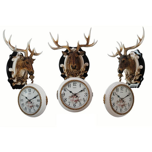 ROYAL Rein Deer Double Sided Wall Clock 70*60 CM