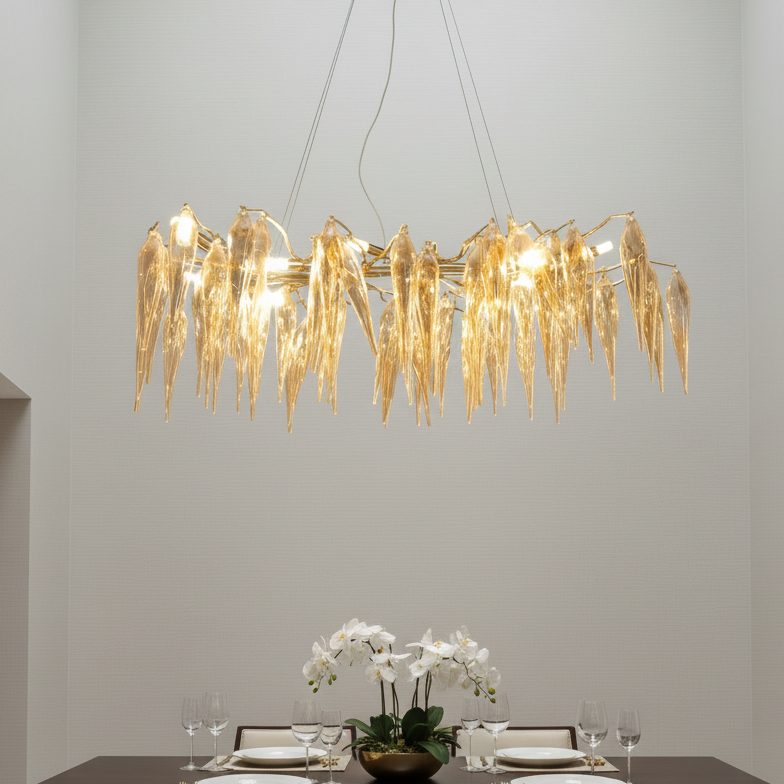 Fire and Ice Chandelier