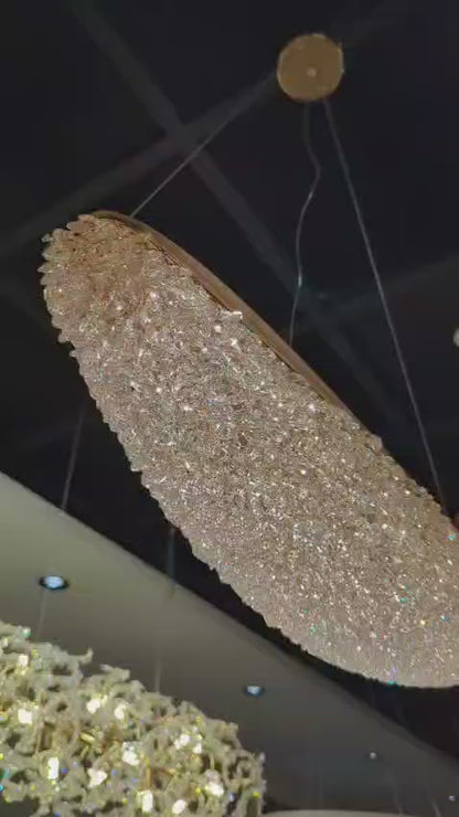 Crystal Banana-Shaped LED Chandelier 9097-800