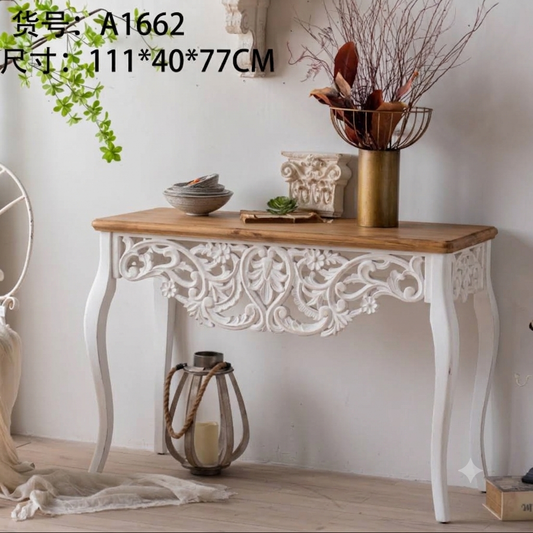 Vintage Style Wood Console Table A1662