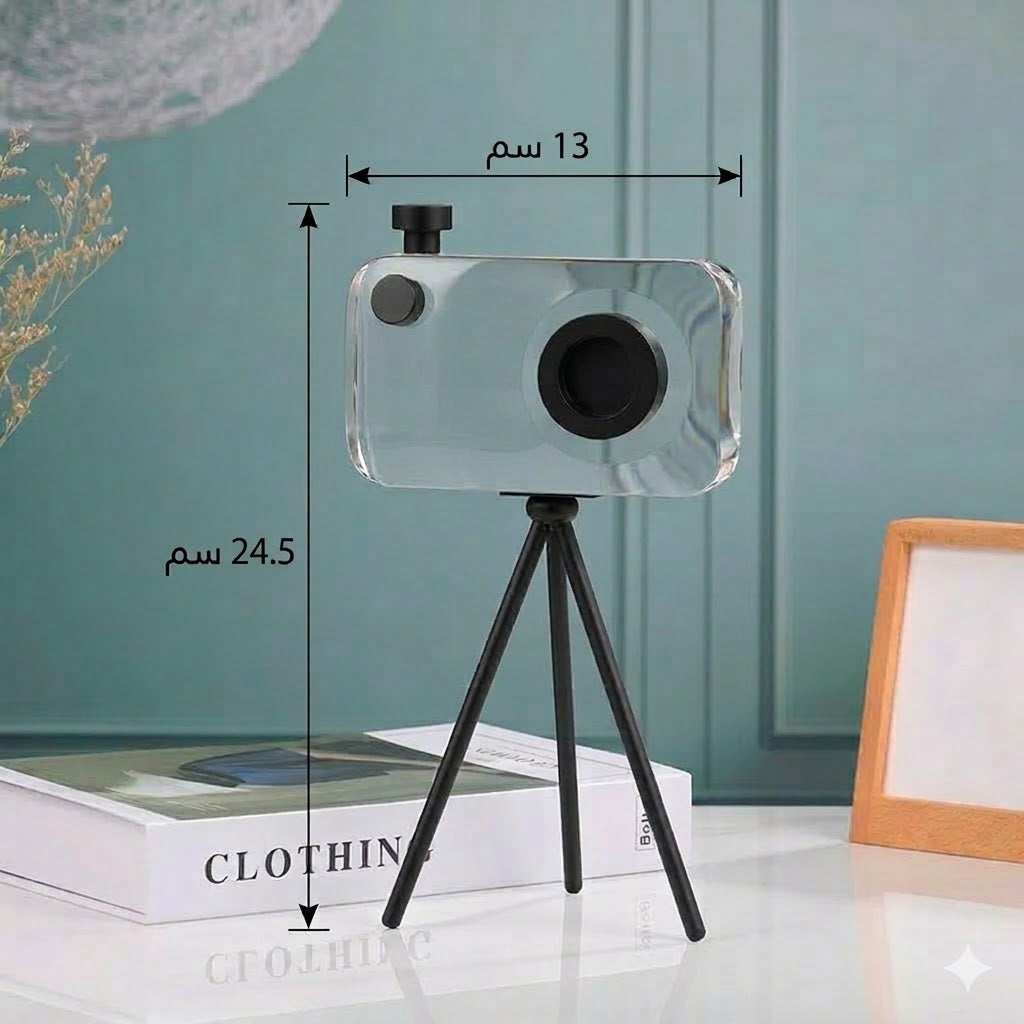 Crystal & Brass Camera Showpiece SM-BJ429/SM-BJ430