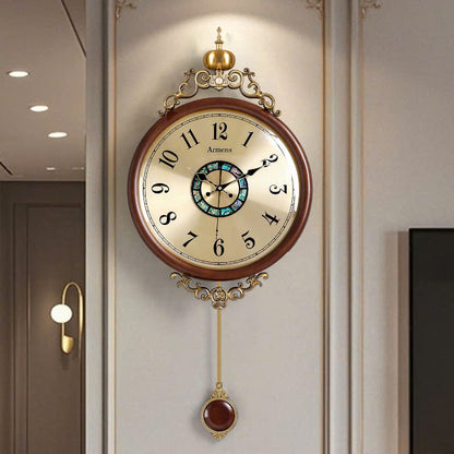 Armens High-End European American Metal Pendulum Wall Clock 601-0136AM